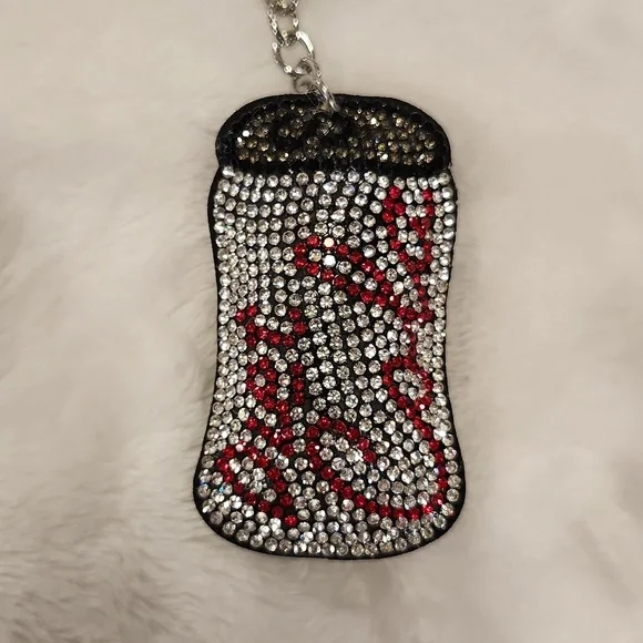 Diet Coke Bling Rhinestone Keychain - Picture 2 of 3